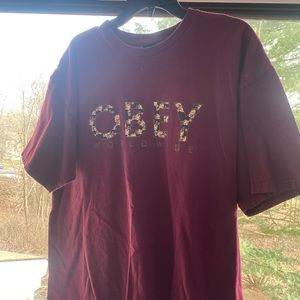 Obey floral shirt